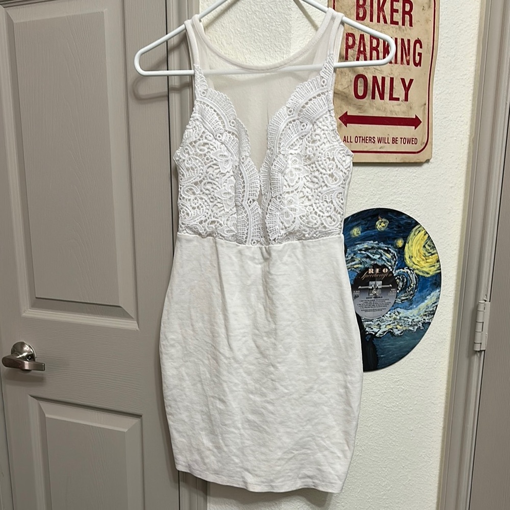 Elegant White Lace Dress Lulus Boutique